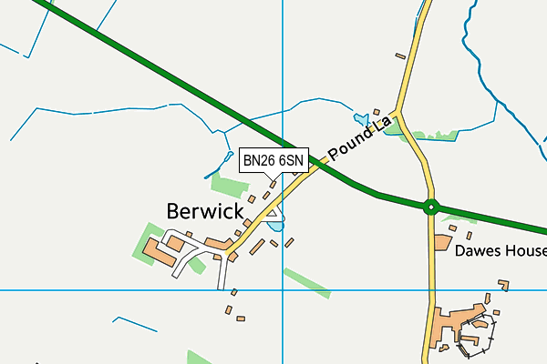 BN26 6SN map - OS VectorMap District (Ordnance Survey)