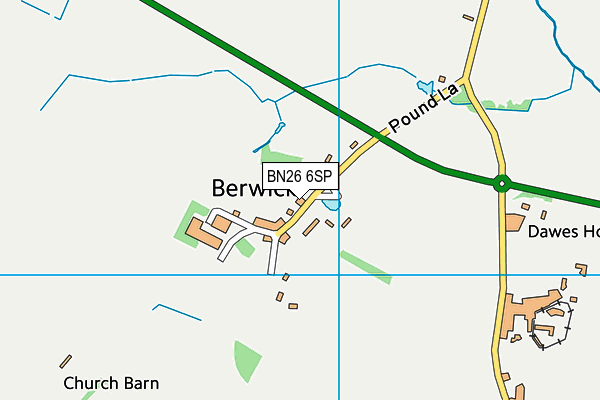 BN26 6SP map - OS VectorMap District (Ordnance Survey)