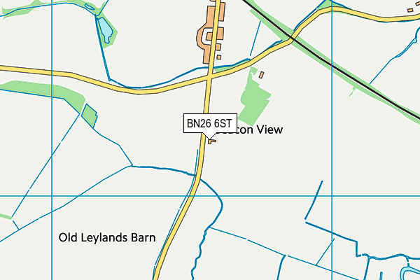 BN26 6ST map - OS VectorMap District (Ordnance Survey)