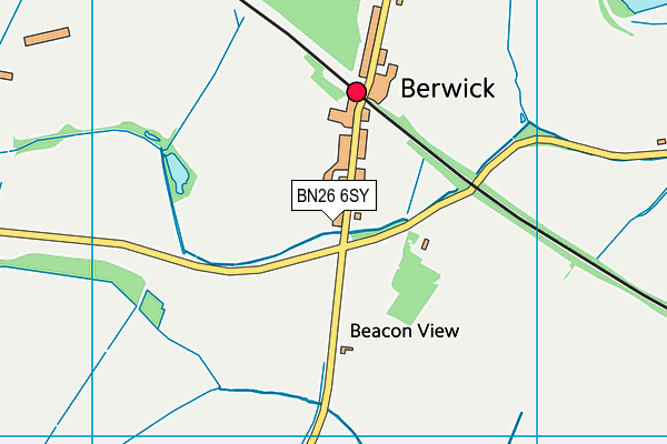 BN26 6SY map - OS VectorMap District (Ordnance Survey)