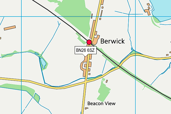 BN26 6SZ map - OS VectorMap District (Ordnance Survey)