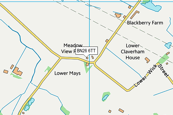 BN26 6TT map - OS VectorMap District (Ordnance Survey)