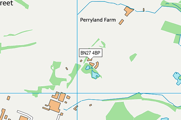 BN27 4BP map - OS VectorMap District (Ordnance Survey)