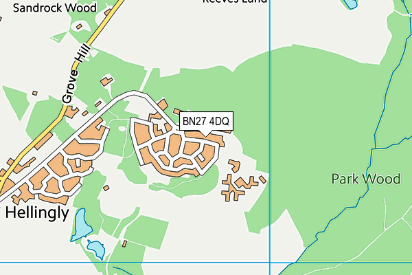 BN27 4DQ map - OS VectorMap District (Ordnance Survey)