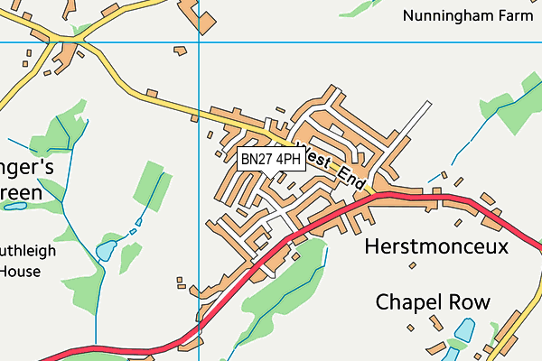 BN27 4PH map - OS VectorMap District (Ordnance Survey)