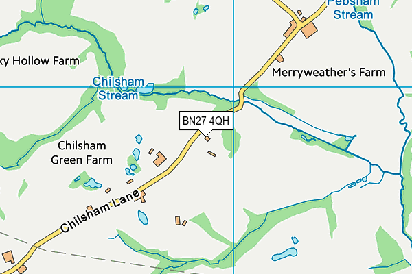 BN27 4QH map - OS VectorMap District (Ordnance Survey)
