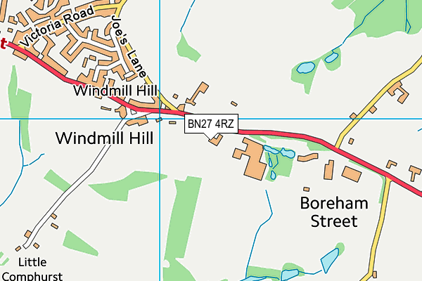 Pgl Childrens Activity Centre (Windmill Hill) map (BN27 4RZ) - OS VectorMap District (Ordnance Survey)
