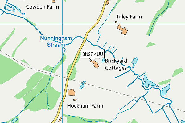 BN27 4UU map - OS VectorMap District (Ordnance Survey)