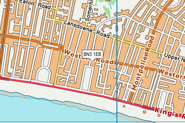 BN3 1EB map - OS VectorMap District (Ordnance Survey)