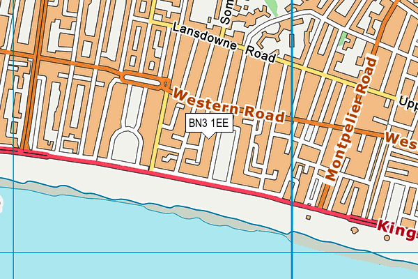 BN3 1EE map - OS VectorMap District (Ordnance Survey)