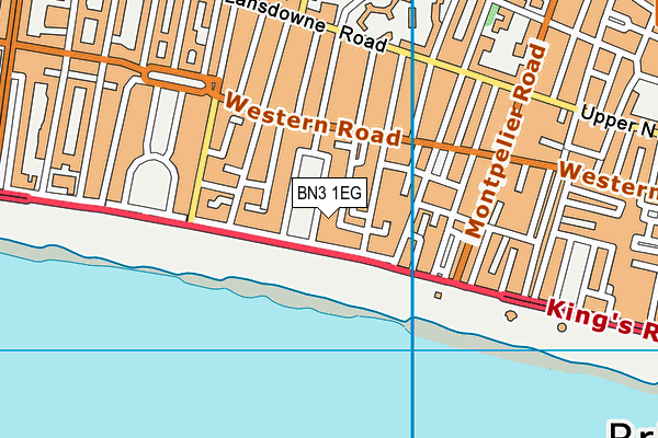 BN3 1EG map - OS VectorMap District (Ordnance Survey)