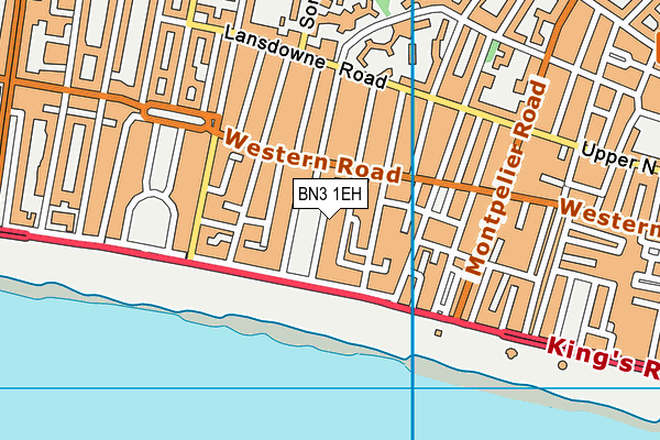 BN3 1EH map - OS VectorMap District (Ordnance Survey)