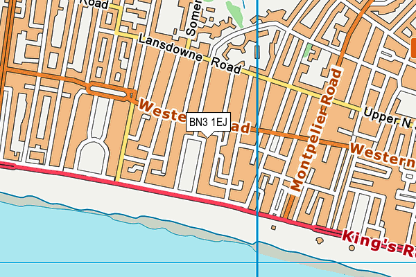 BN3 1EJ map - OS VectorMap District (Ordnance Survey)