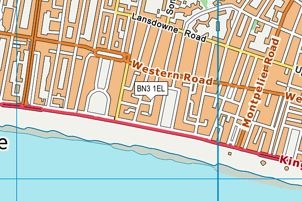 BN3 1EL map - OS VectorMap District (Ordnance Survey)