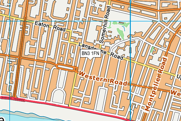 BN3 1FN map - OS VectorMap District (Ordnance Survey)