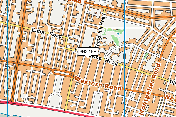 BN3 1FP map - OS VectorMap District (Ordnance Survey)