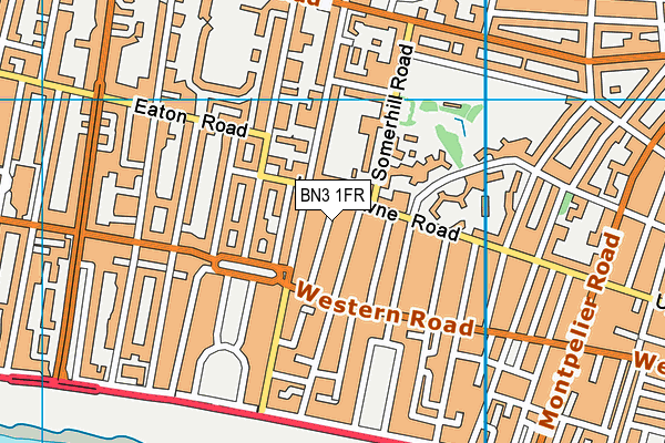 BN3 1FR map - OS VectorMap District (Ordnance Survey)