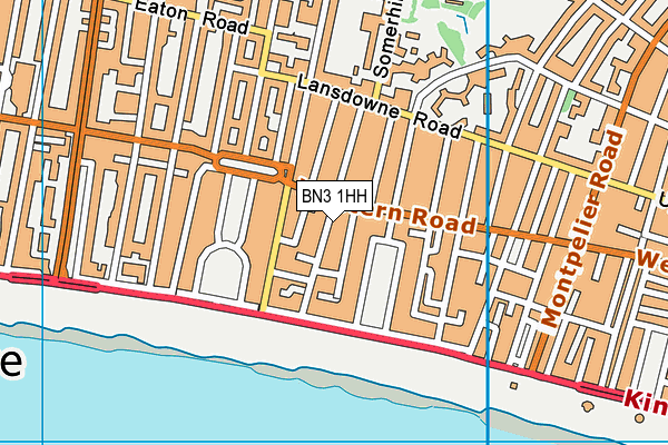 BN3 1HH map - OS VectorMap District (Ordnance Survey)