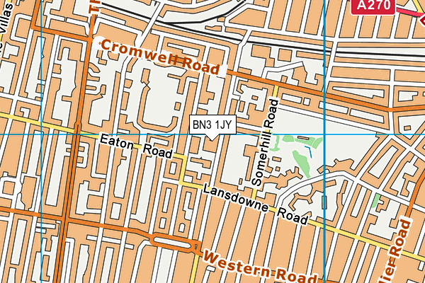 BN3 1JY map - OS VectorMap District (Ordnance Survey)