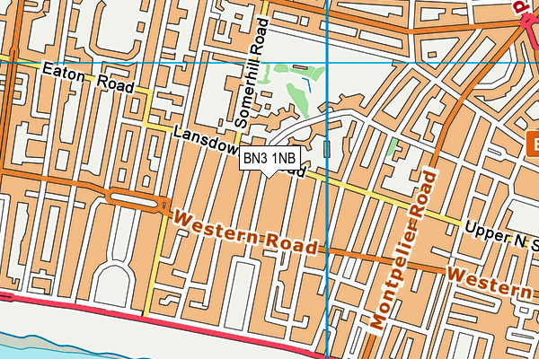 BN3 1NB map - OS VectorMap District (Ordnance Survey)