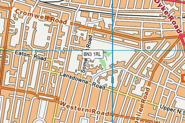 St Ann's Well Gardens map (BN3 1RL) - OS VectorMap District (Ordnance Survey)