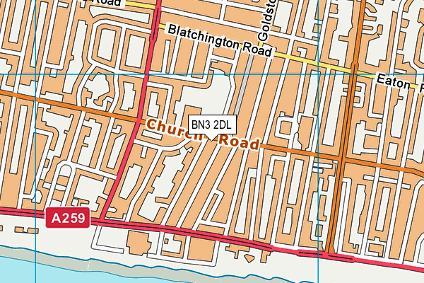 Map of HILL BROS (BRIGHTON) LTD at district scale
