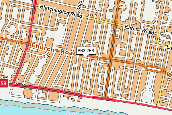 Map of 48 FIRST AVENUE (HOVE) LIMITED at district scale
