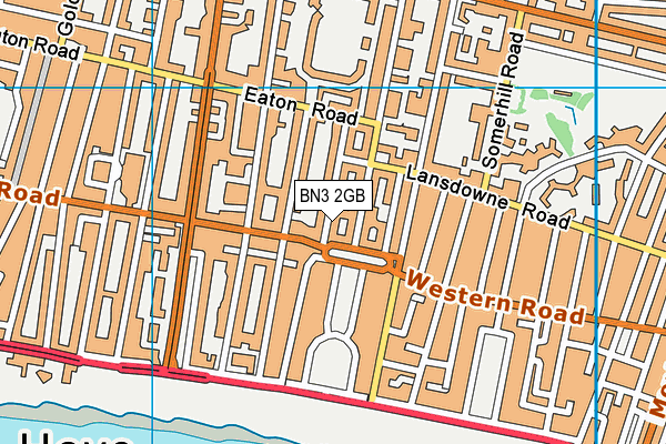 BN3 2GB map - OS VectorMap District (Ordnance Survey)
