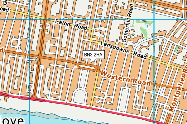 BN3 2HA map - OS VectorMap District (Ordnance Survey)