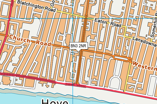BN3 2NR map - OS VectorMap District (Ordnance Survey)