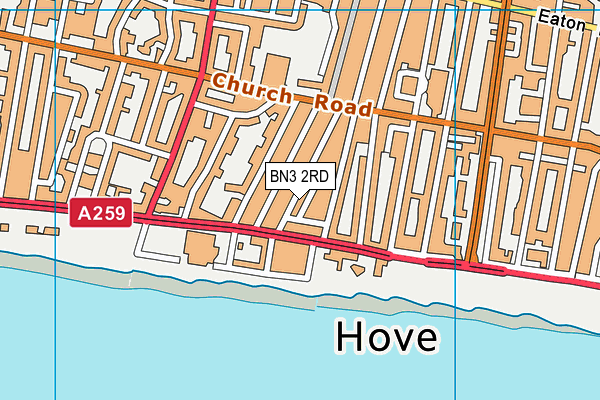 BN3 2RD map - OS VectorMap District (Ordnance Survey)