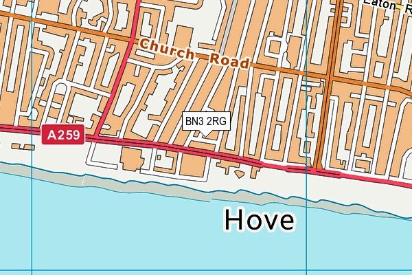 Map of 9 HOVE PLACE (HOVE) LIMITED at district scale