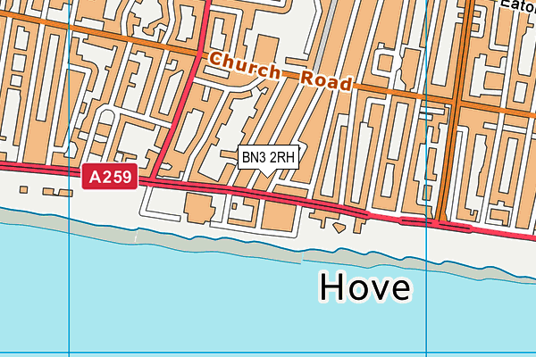 BN3 2RH map - OS VectorMap District (Ordnance Survey)