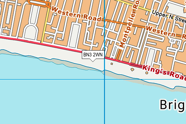 BN3 2WN map - OS VectorMap District (Ordnance Survey)
