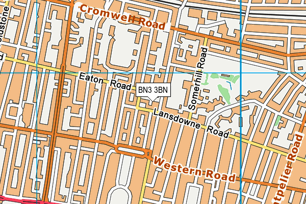 BN3 3BN map - OS VectorMap District (Ordnance Survey)