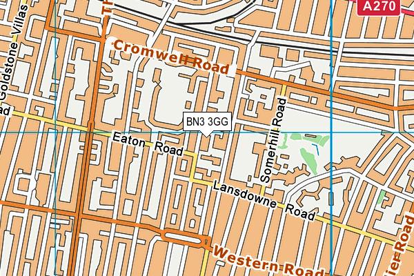 BN3 3GG map - OS VectorMap District (Ordnance Survey)
