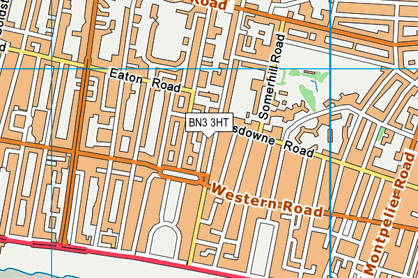 BN3 3HT map - OS VectorMap District (Ordnance Survey)