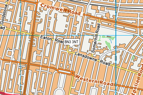 BN3 3NT map - OS VectorMap District (Ordnance Survey)