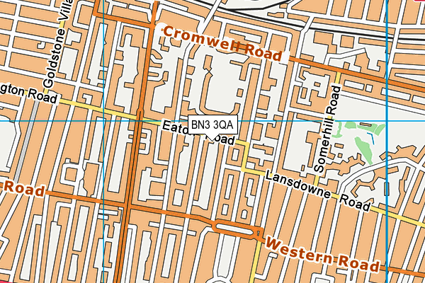 BN3 3QA map - OS VectorMap District (Ordnance Survey)