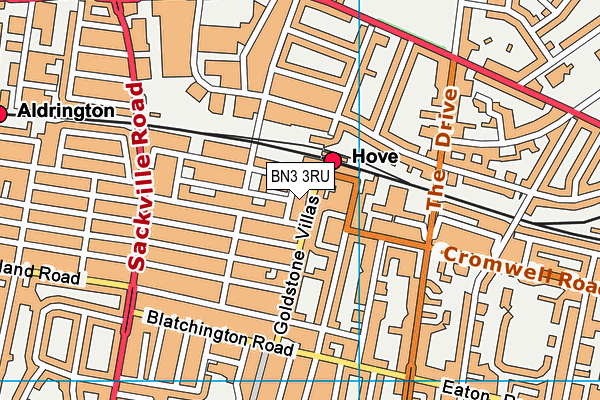 Map of HOVE STATION CAFE LTD at district scale