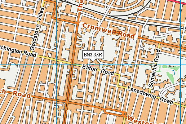 BN3 3XR map - OS VectorMap District (Ordnance Survey)