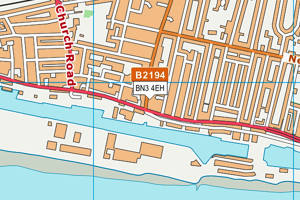 BN3 4EH map - OS VectorMap District (Ordnance Survey)