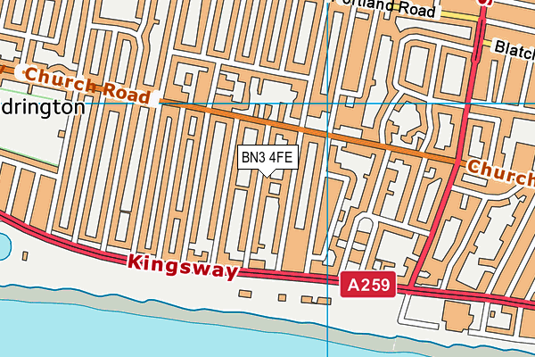 Map of 43 WALSINGHAM ROAD FREEHOLD LTD at district scale