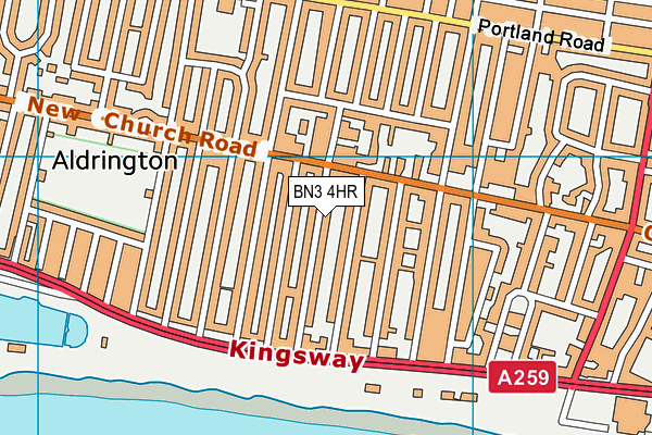 Map of 67 LANGDALE ROAD (HOVE) FREEHOLD LIMITED at district scale