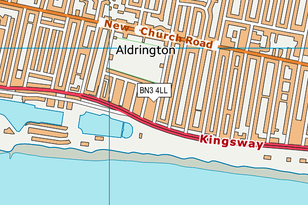 BN3 4LL map - OS VectorMap District (Ordnance Survey)