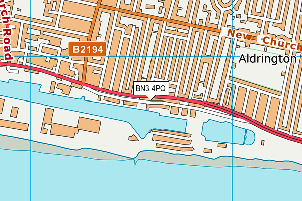 BN3 4PQ map - OS VectorMap District (Ordnance Survey)