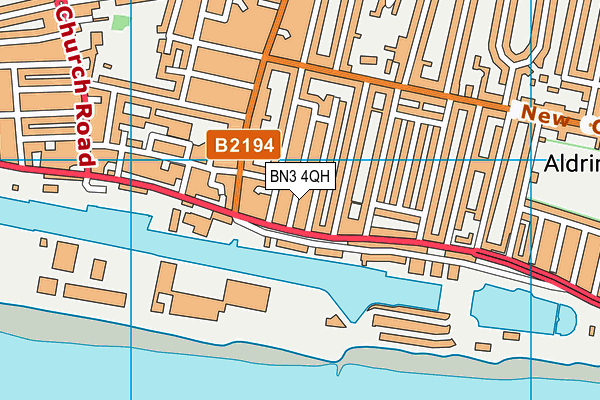 BN3 4QH map - OS VectorMap District (Ordnance Survey)