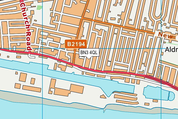 BN3 4QL map - OS VectorMap District (Ordnance Survey)