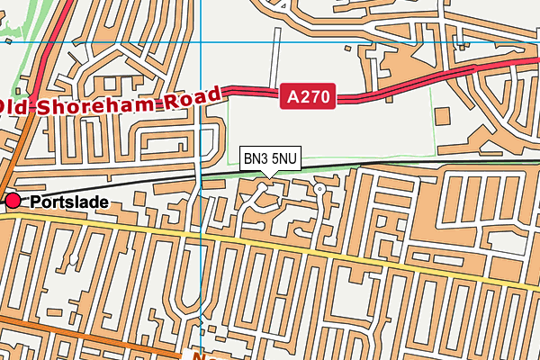 BN3 5NU map - OS VectorMap District (Ordnance Survey)