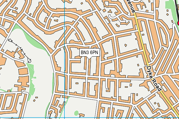 BN3 6PN map - OS VectorMap District (Ordnance Survey)